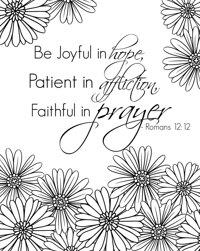 Free Printable Bible Coloring Pages With Scriptures