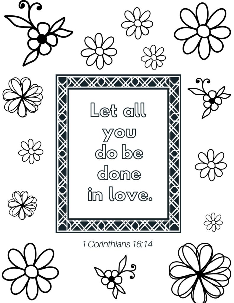 Free Printable Bible Verses Coloring Pages