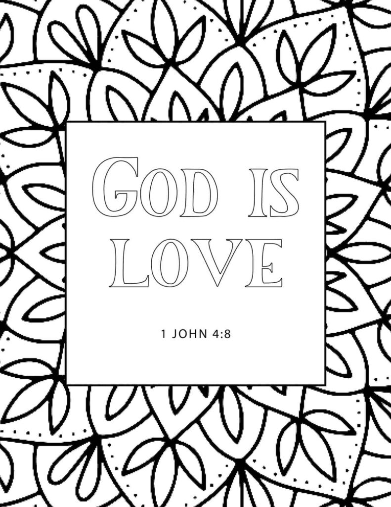 Free Printable Bible Verses Coloring Pages