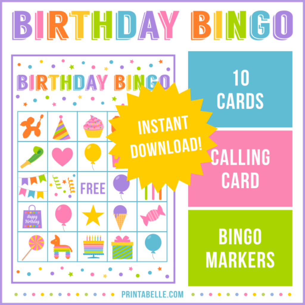 Free Printable Birthday Bingo Cards Printable Bingo Cards