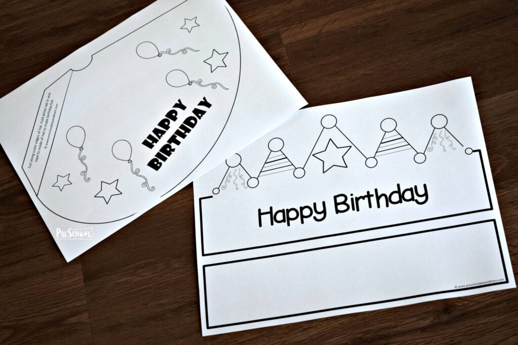 FREE Printable Birthday Hat Template For Kids