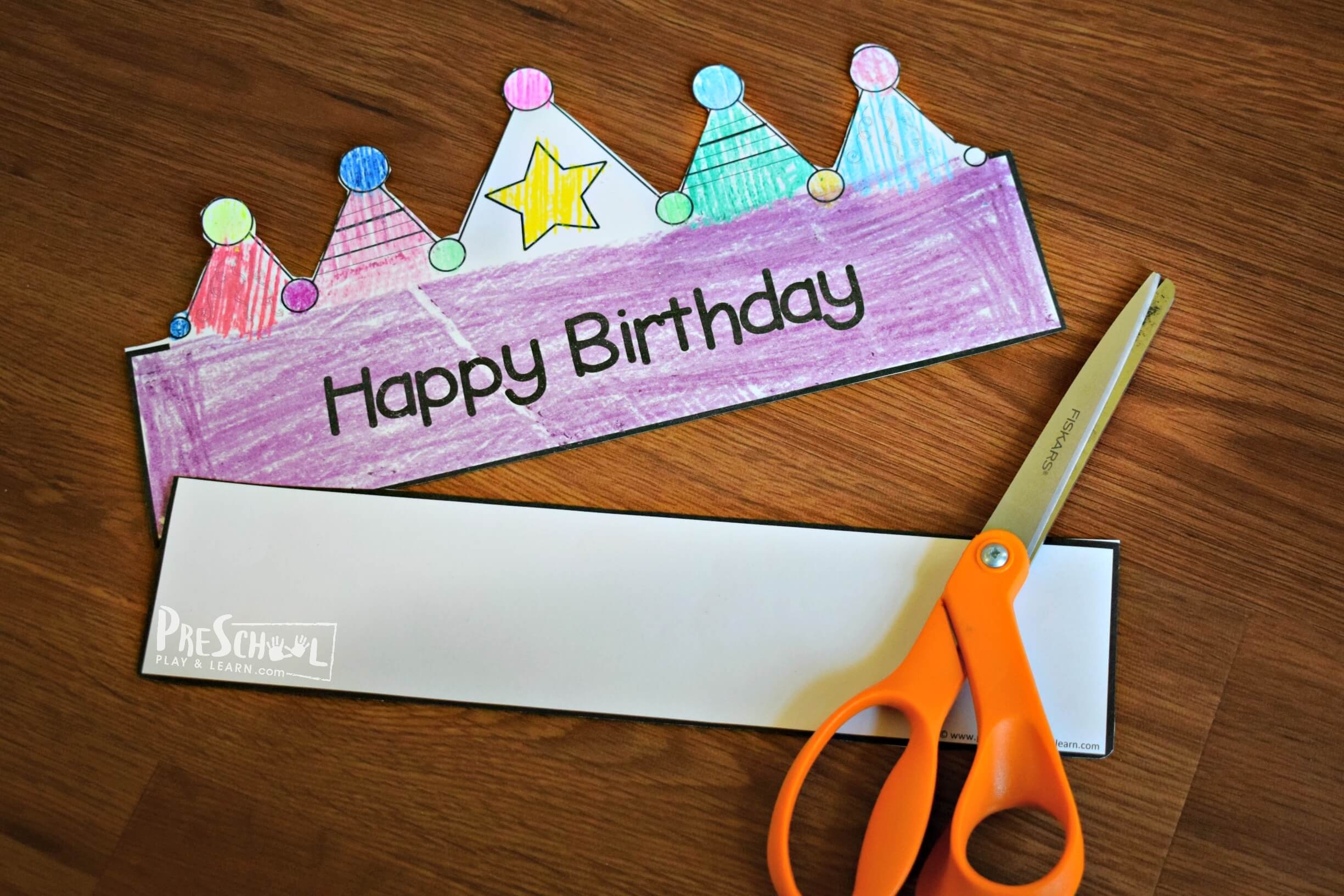 FREE Printable Birthday Hat Template For Kids