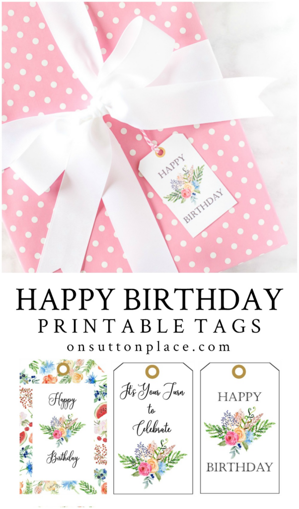 Free Printable Birthday Labels And Tags