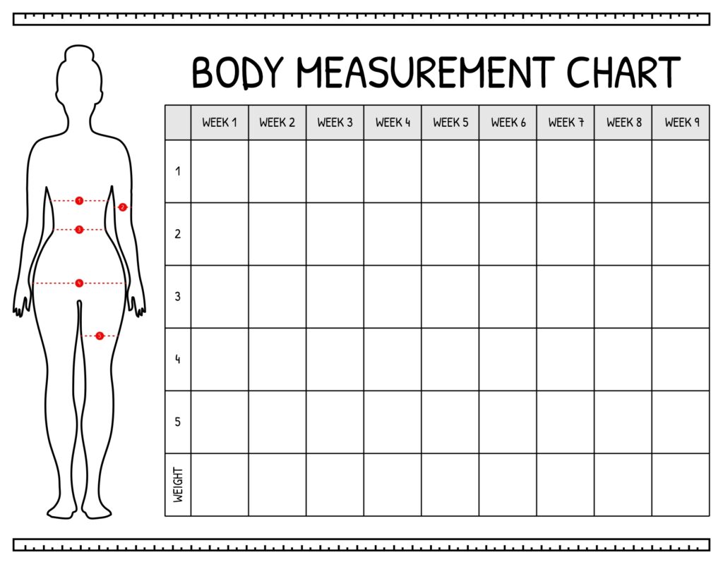 Free Printable Body Measurement Chart