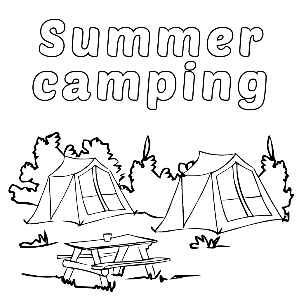 Free Printable Camping Coloring Pages