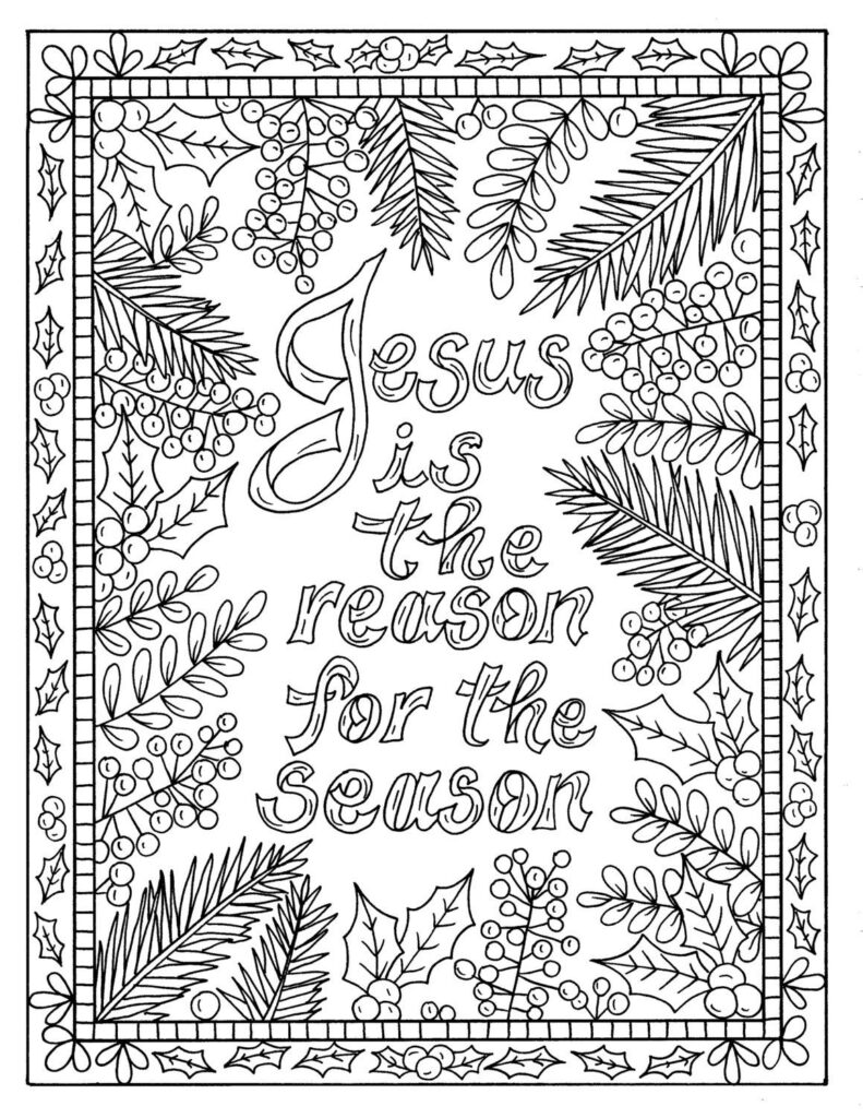 Free Printable Christian Christmas Coloring Pages