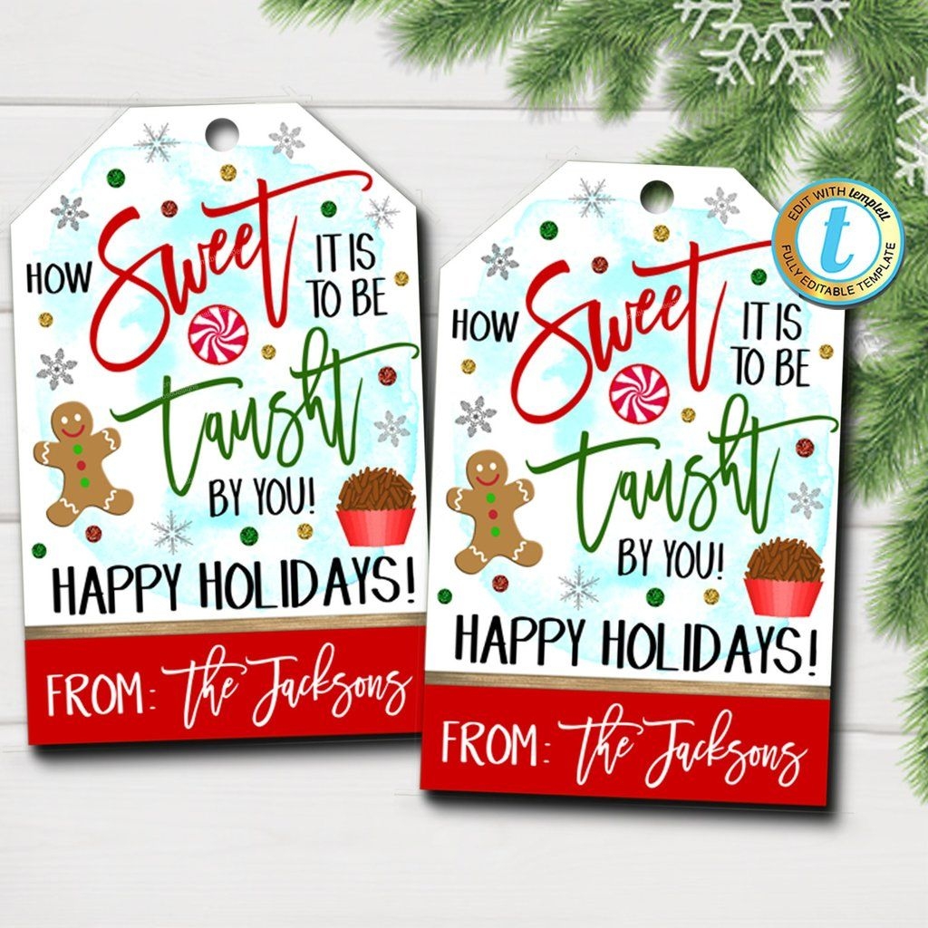 Free Printable Christmas Tags For Teachers Printable Word Searches