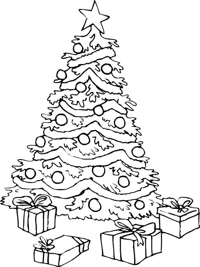 Free Printable Christmas Tree Coloring Pages For Kids