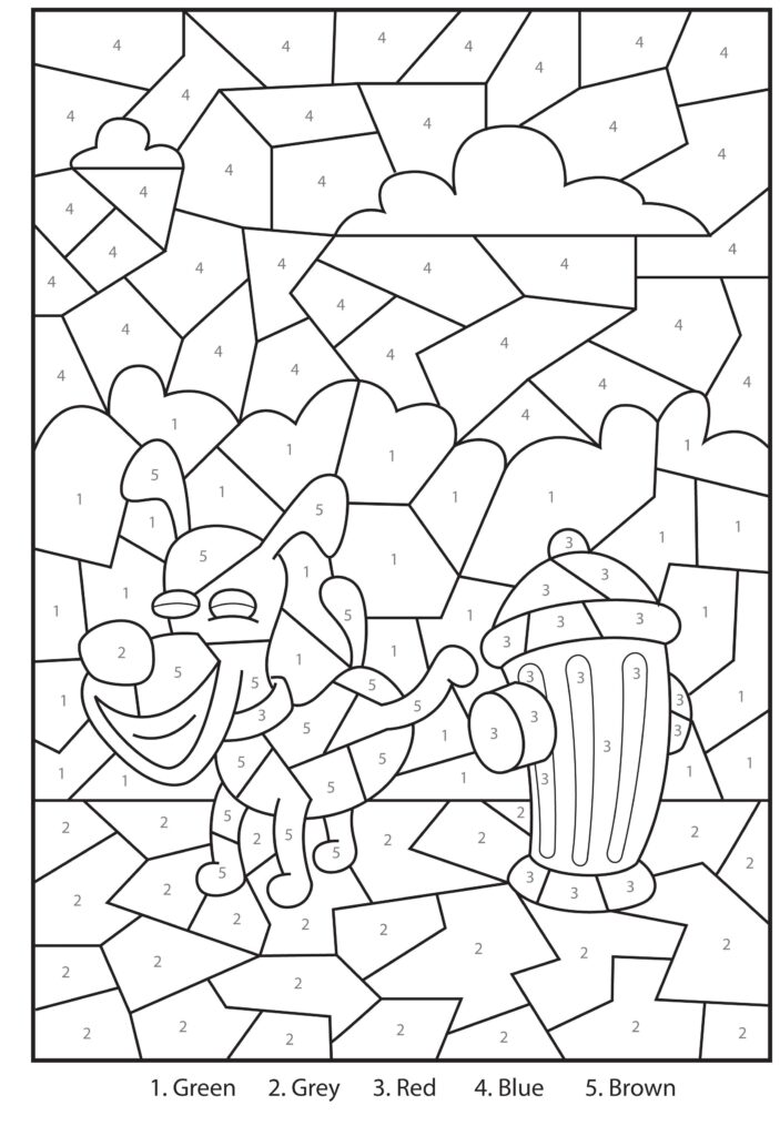 Free Printable Color By Number Coloring Pages