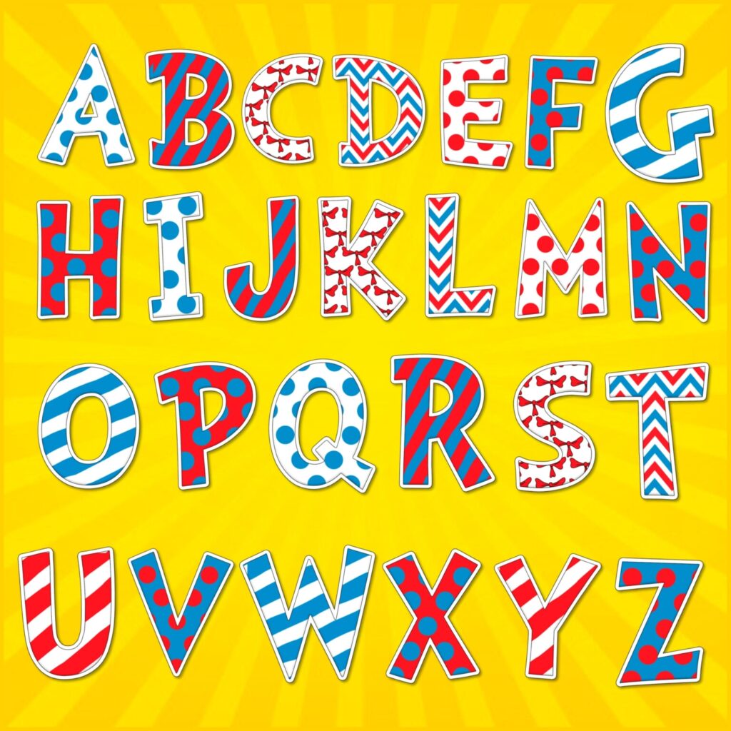 Free Printable Dr Seuss Alphabet Letters TracingLettersWorksheets