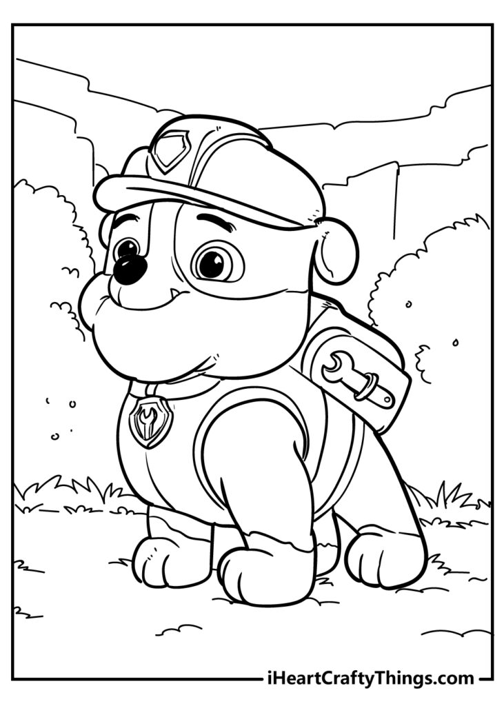 Free Printable Easy Paw Patrol Coloring Pages