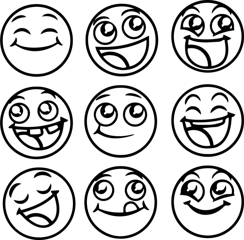 Free Printable Emoji Faces Emoji Coloring Pages