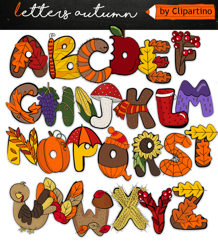 Free Printable Fall Alphabet Letters