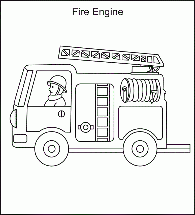 Free Printable Fire Truck Coloring Pages For Kids