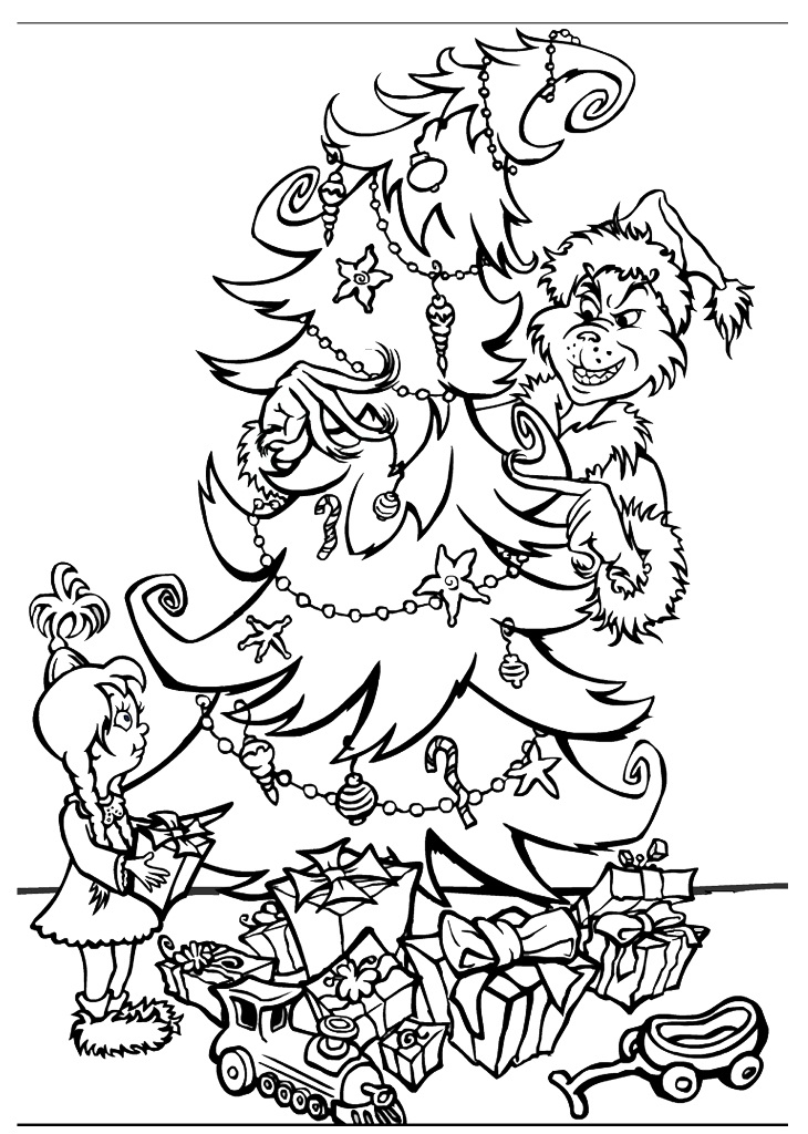 Free Printable Grinch Coloring Pages For Kids