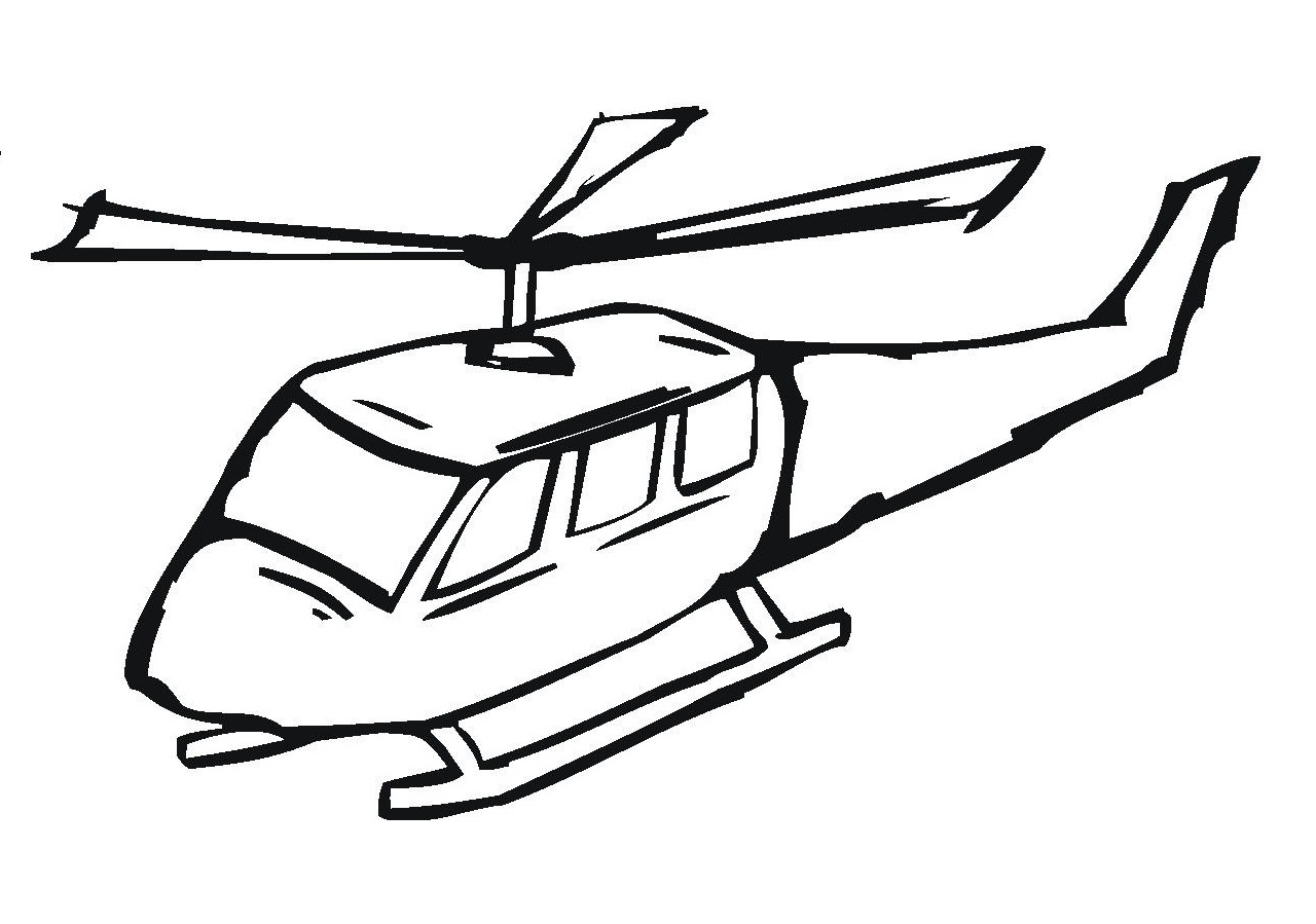 Free Printable Helicopter Coloring Pages For Kids