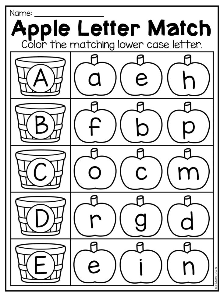 Free Printable Letter Matching Worksheets