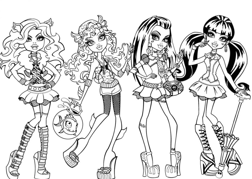 Free Printable Monster High Coloring Pages For Kids