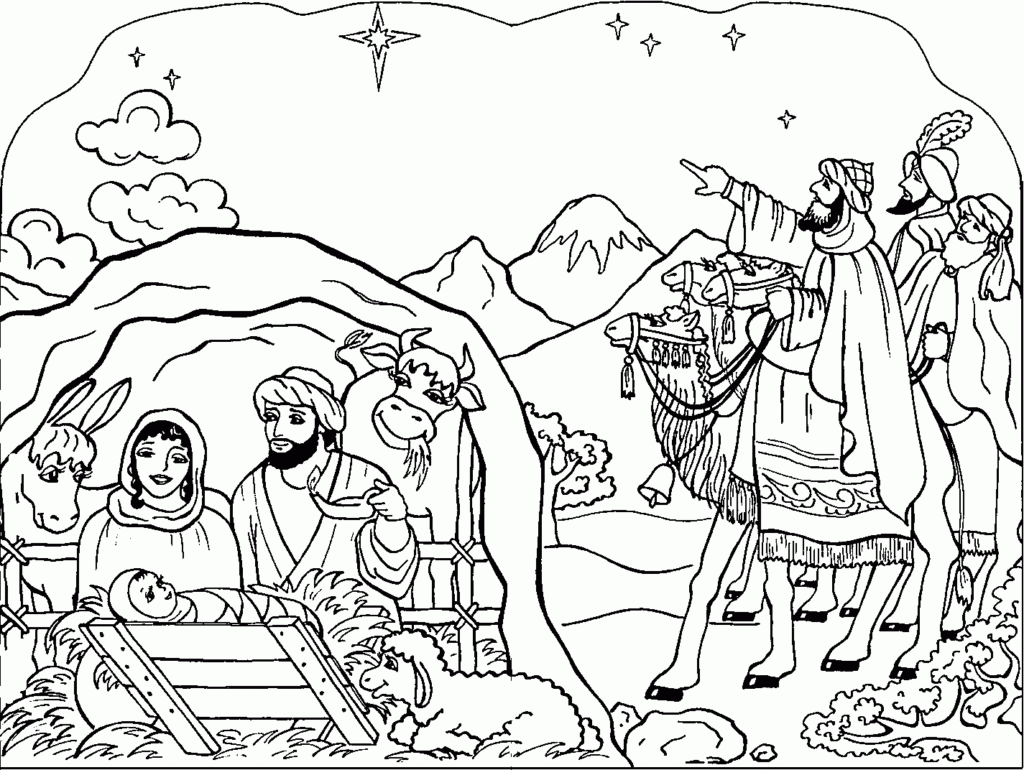 Free Printable Nativity Coloring Pages For Kids