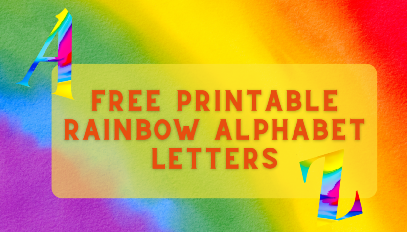 Free Printable Rainbow Alphabet Letters