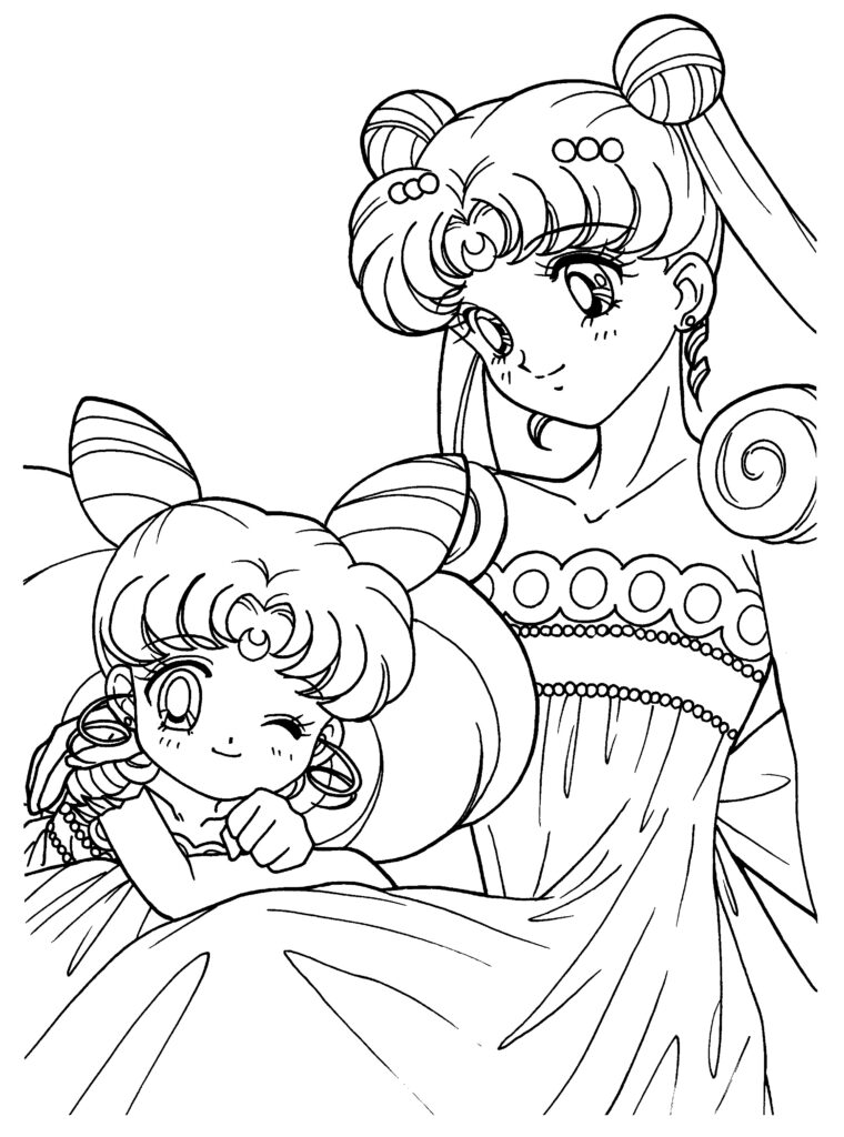 Free Printable Sailor Moon Coloring Pages For Kids