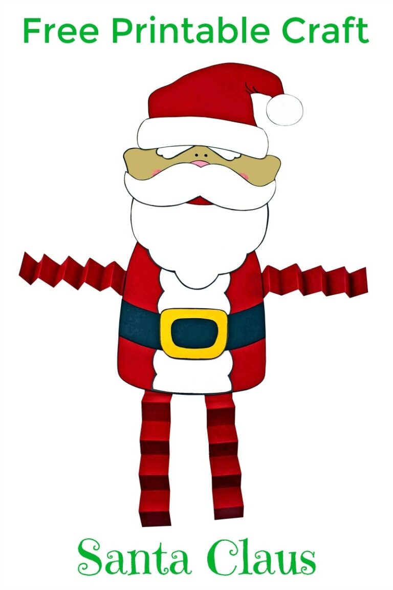 Printable Santa Claus Craft - We Love Printables