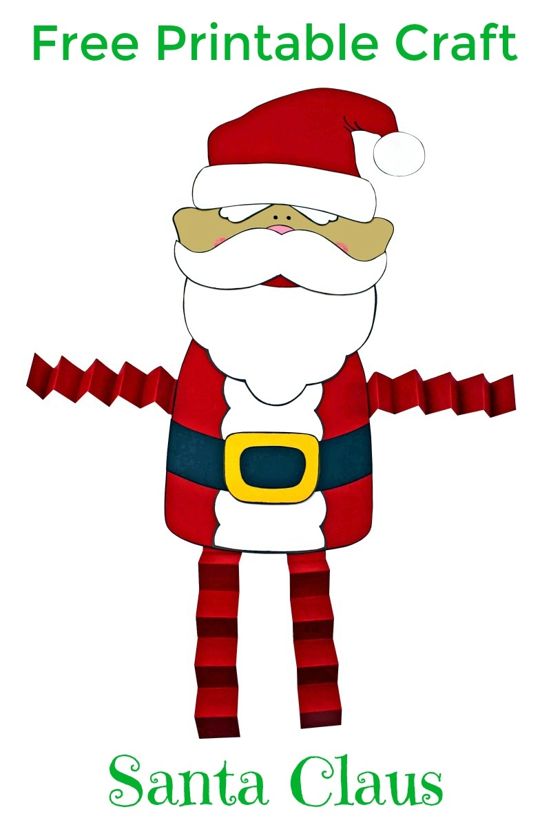 Free Printable Santa Claus Craft Mama Likes This