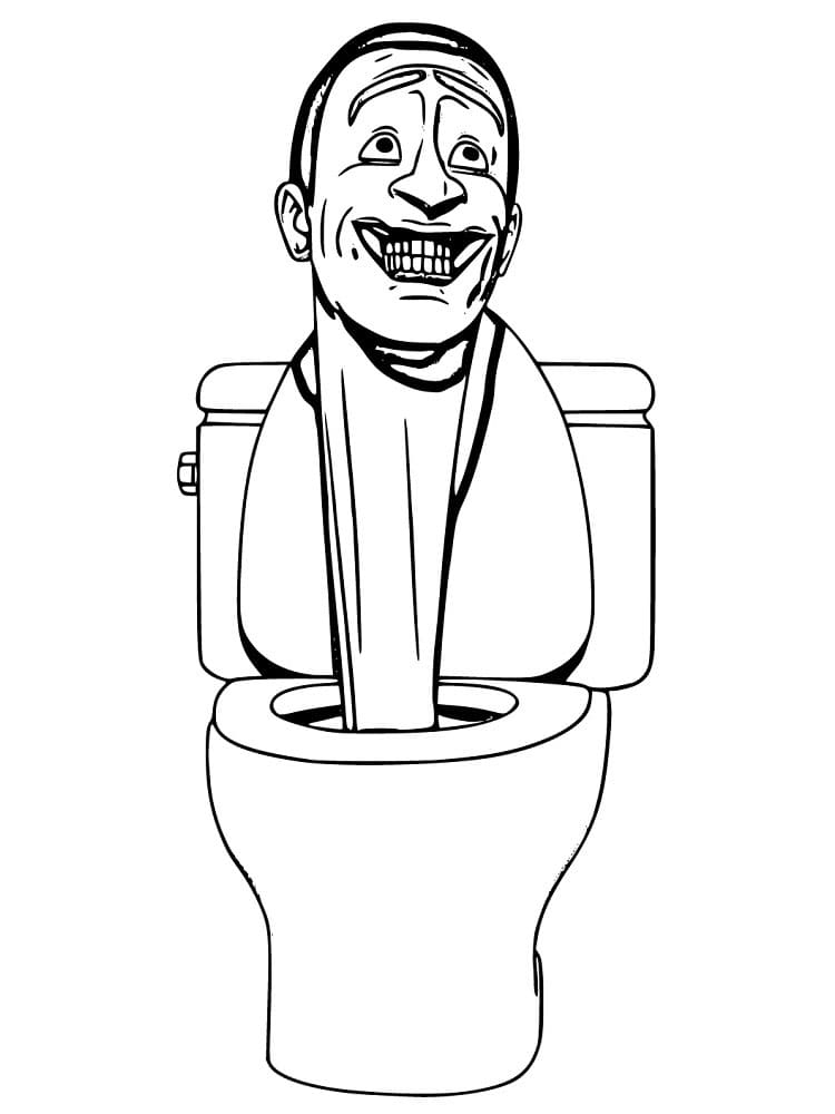 Free Printable Skibidi Toilet Coloring Page Download Print Or Color 