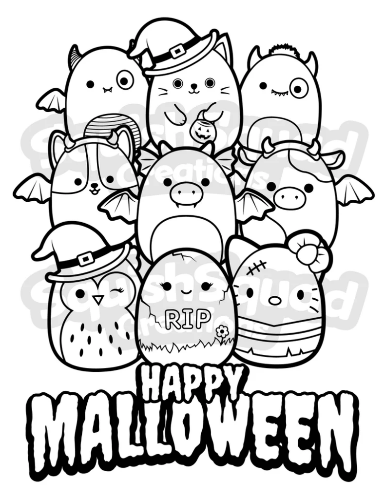 Free Printable Squishmallow Coloring Pages Squishmallow Coloring 