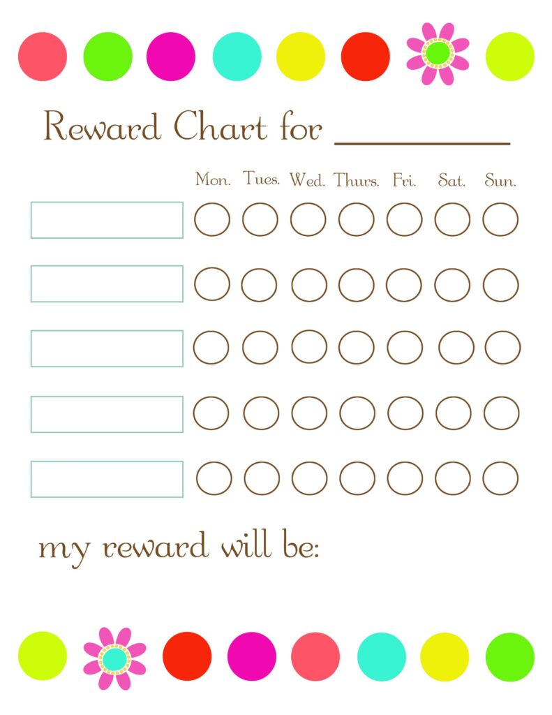 Free Printable Sticker Chart Printable Pdf