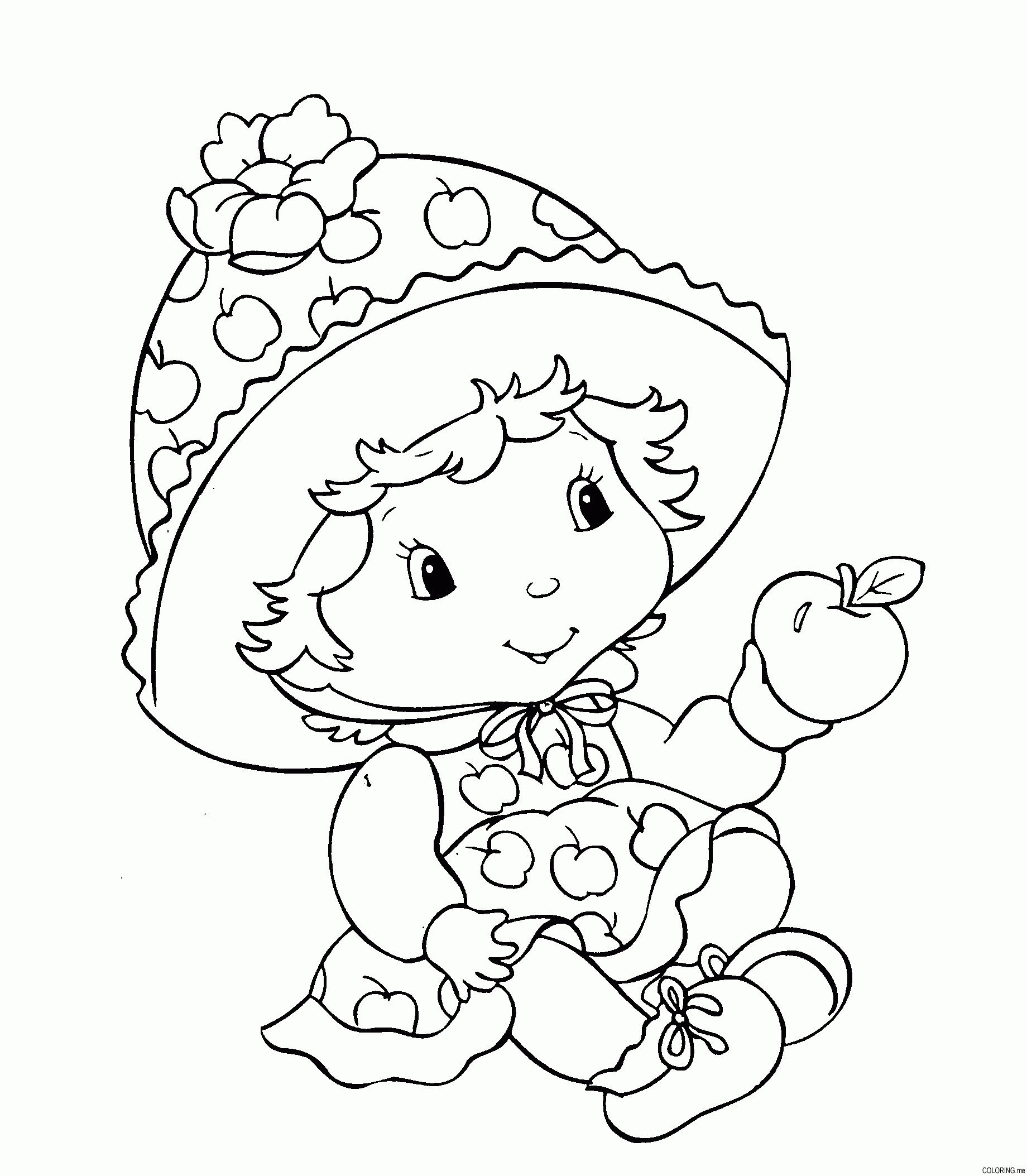 Free Printable Strawberry Shortcake Coloring Pages For Kids