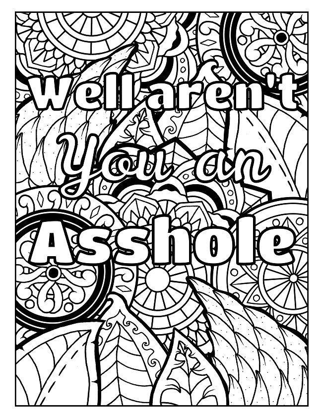 Free Printable Swear Word Coloring Pages