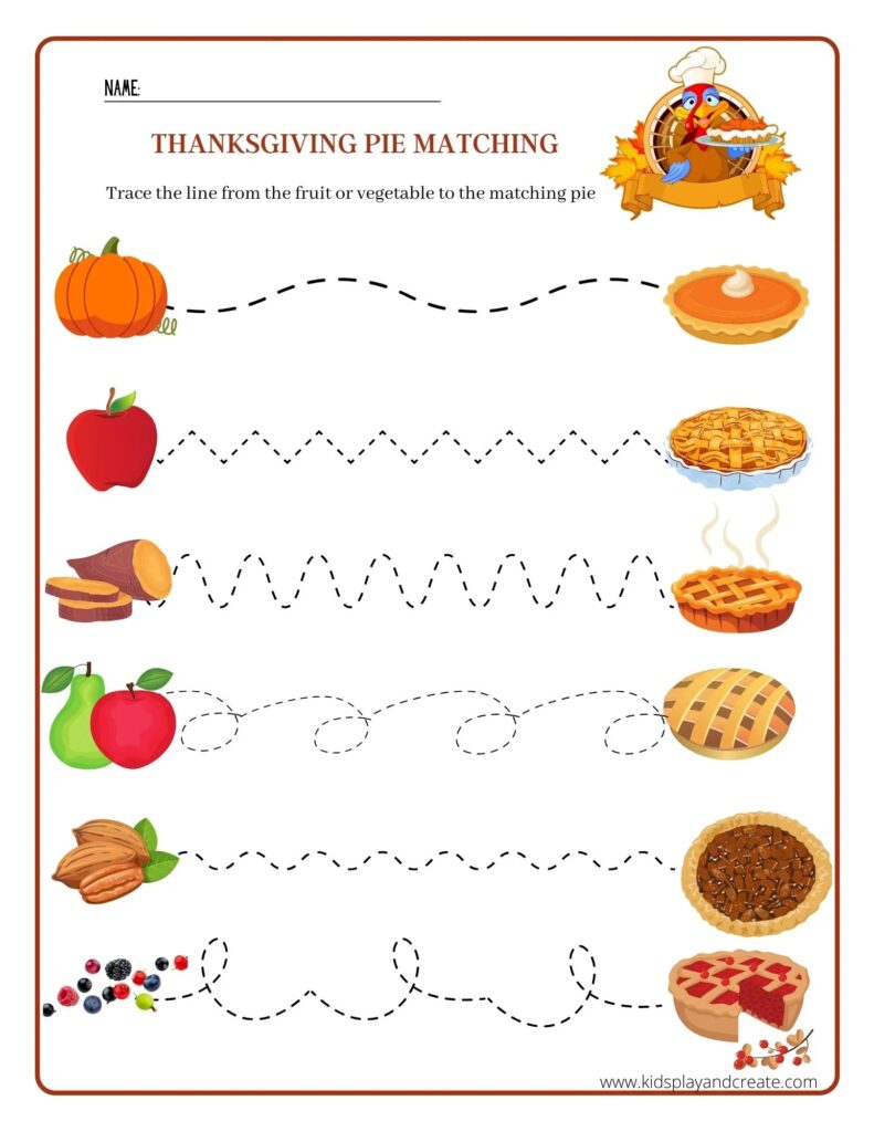 Free Printable Thanksgiving Worksheets For Pre K Kids Play And Create