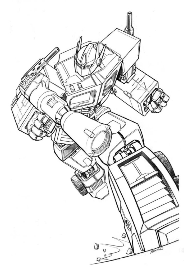 Free Printable Transformers Coloring Pages For Kids