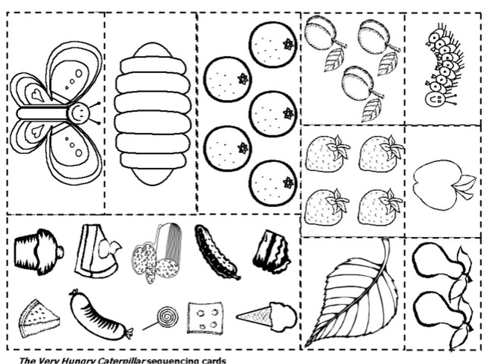 Free Printable Very Hungry Caterpillar Coloring Pages