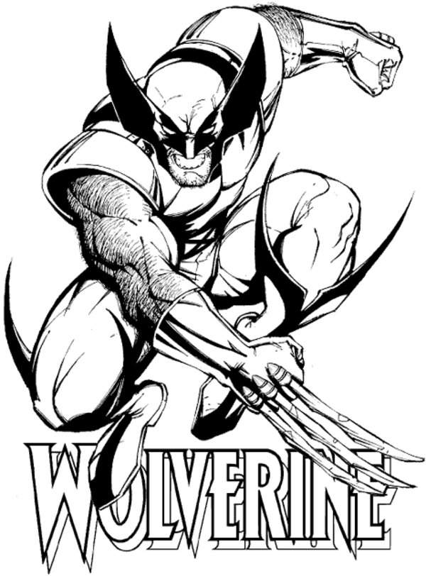 Free Printable Wolverine Coloring Pages For Kids