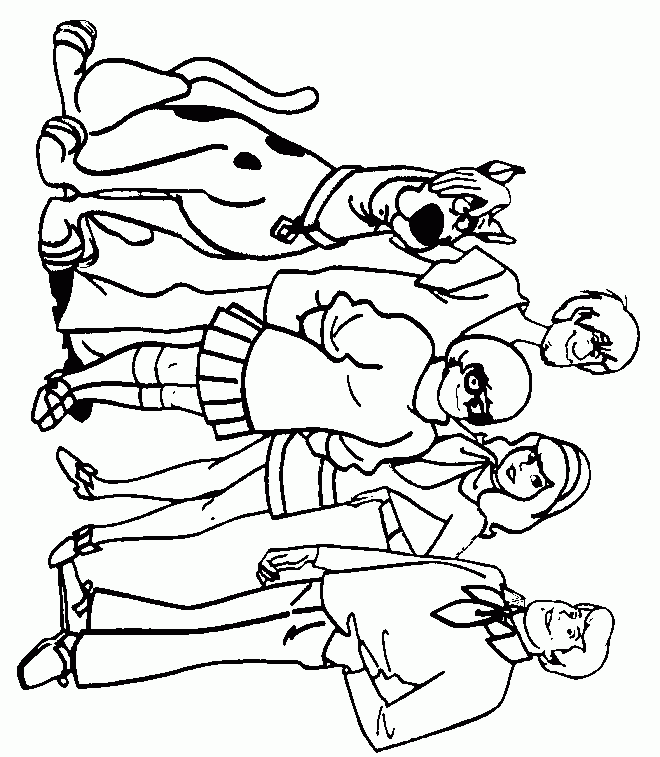 Free Scooby Doo Gang Coloring Pages