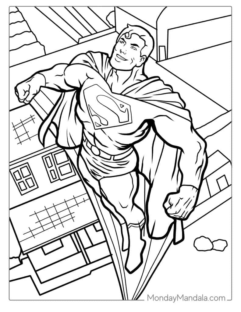 Free Superman Logo Coloring Pages