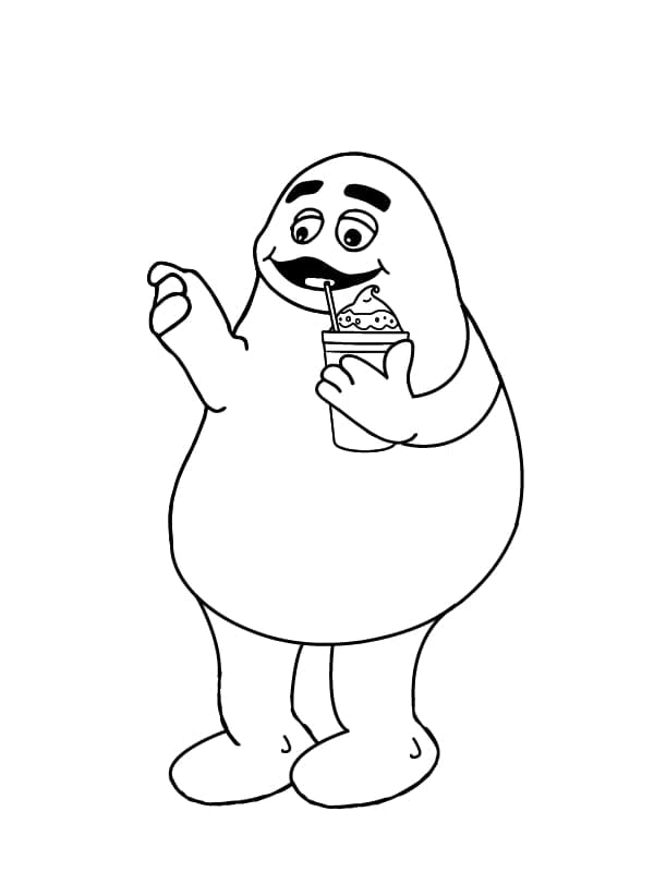 Friendly Grimace Coloring Page Download Print Or Color Online For Free