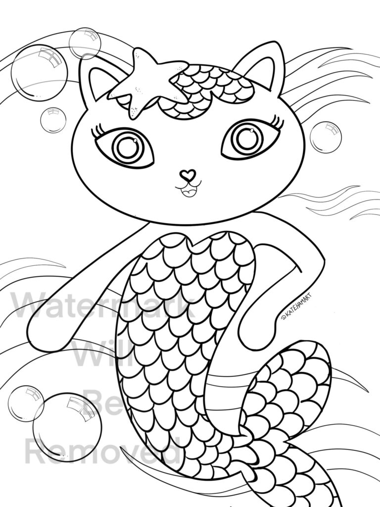 Gabby s Dollhouse Printable Coloring Activity Sheets