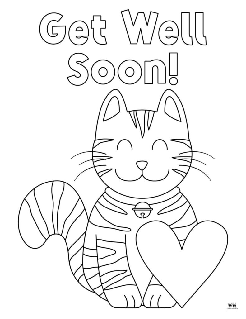 Get Well Soon Coloring Pages 15 FREE Pages Printabulls