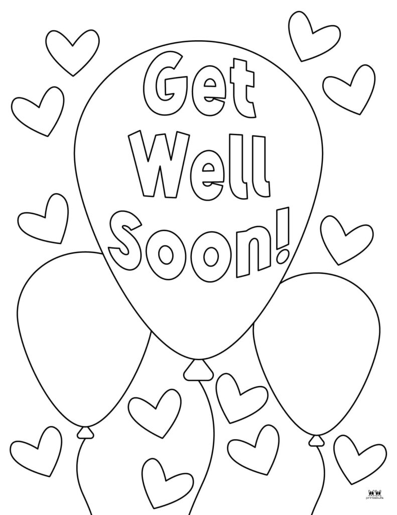 Get Well Soon Coloring Pages 15 FREE Pages Printabulls