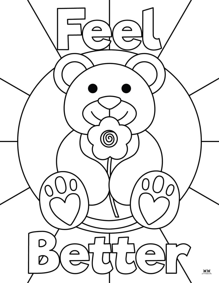 Get Well Soon Coloring Pages 15 FREE Pages Printabulls