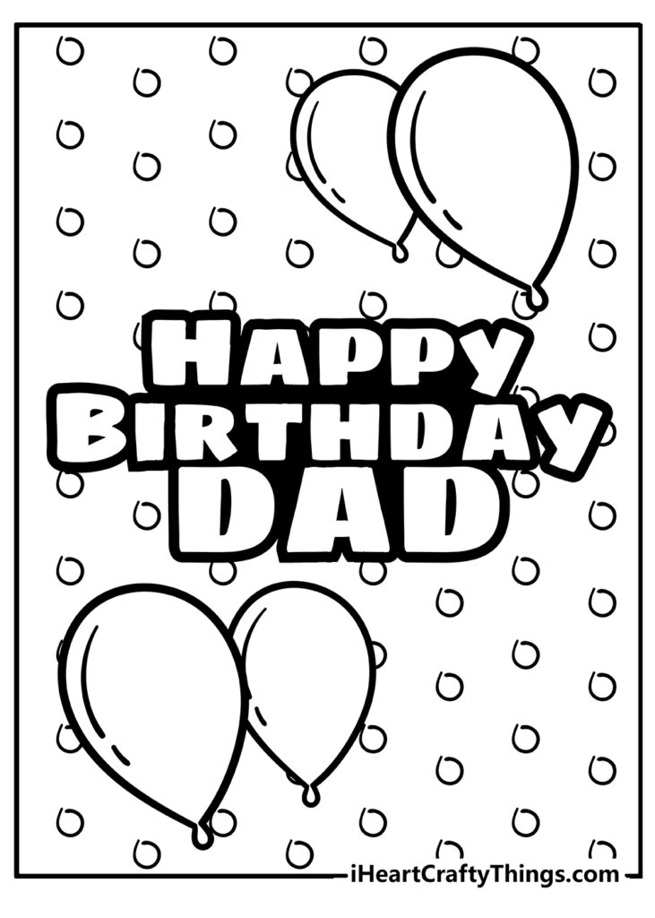 Happy Birthday Dad Printable Cards