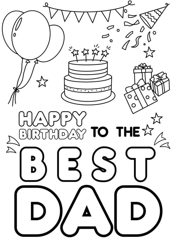 Happy Birthday Daddy Printable