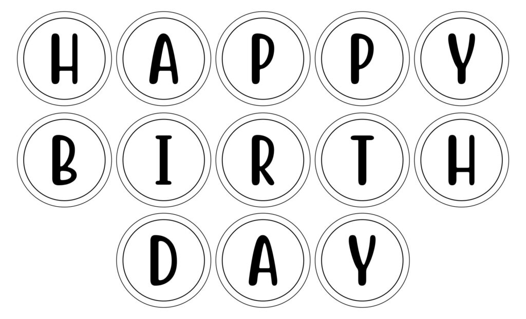 Happy Birthday Letters Template 10 Free PDF Printables Printablee