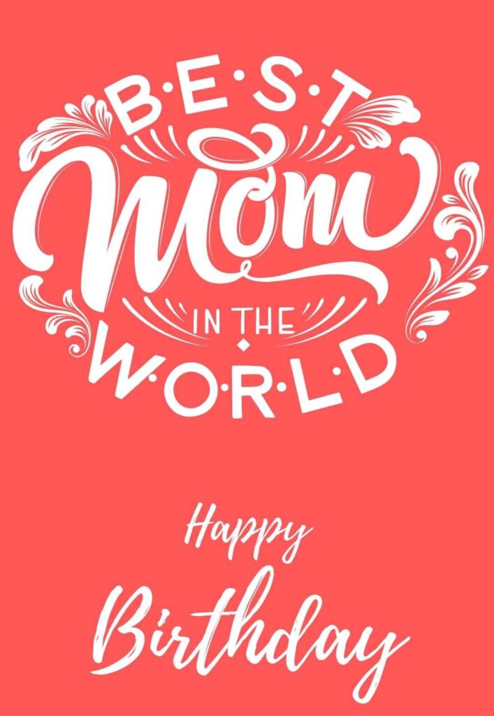 Happy Birthday Mom Printable Card