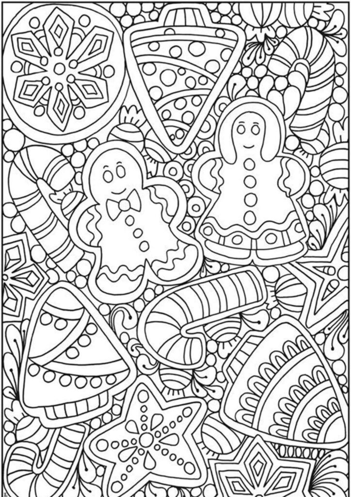 Holiday Coloring Pages For Adults Free Printable Christmas Coloring 