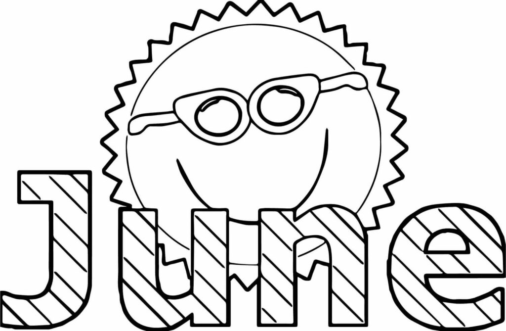 June Coloring Pages To Print