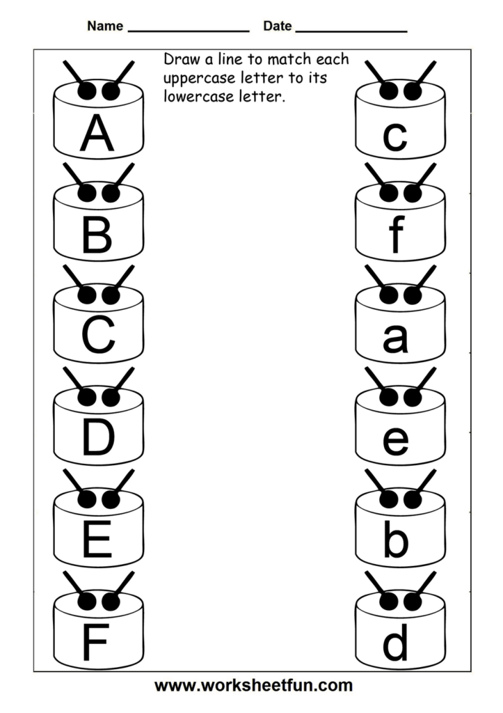 Match Uppercase And Lowercase Letters 11 Worksheets FREE Printable 